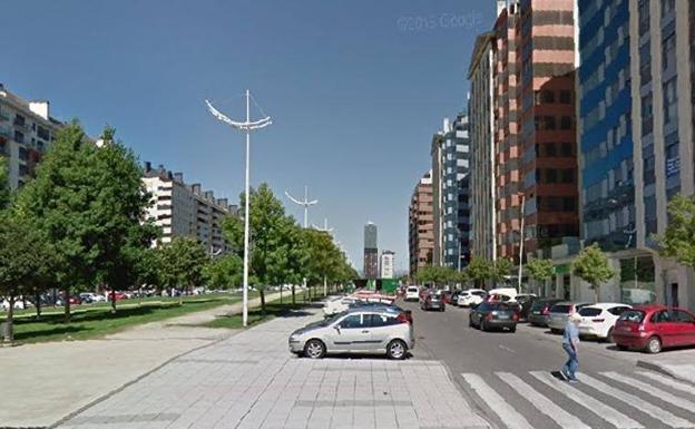 Calle Juan Carlos I en Ponferrada. 