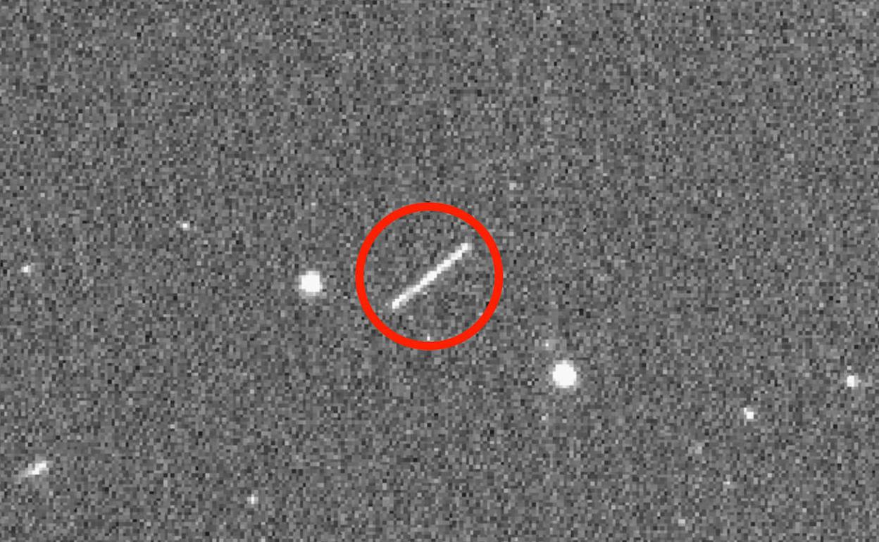 La imagen captada por el telescopio Zwicky Transient Facility. 