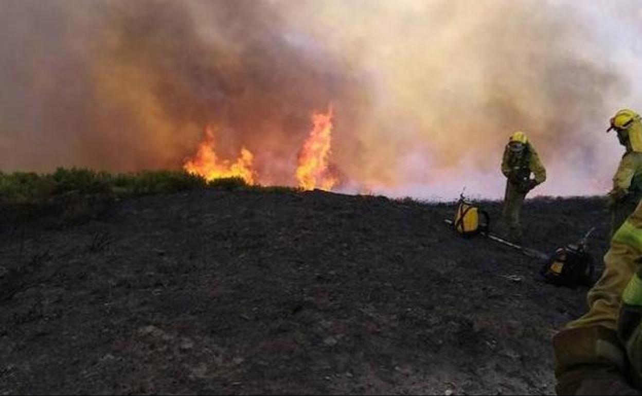 Imagen de un incendio.