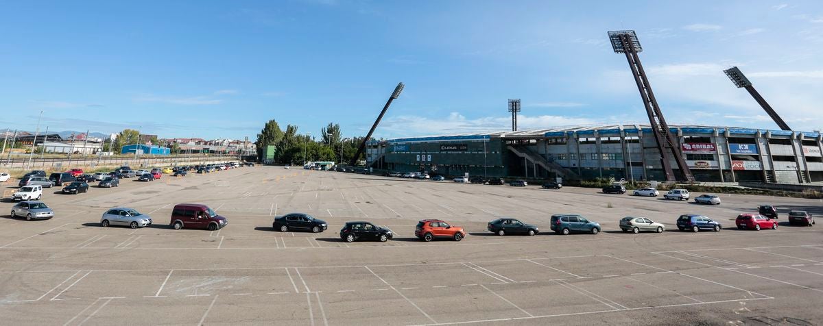 El parking de Clarés acoge desde este martes a los pacientes que requieran pruebas de detección del coronavirus.