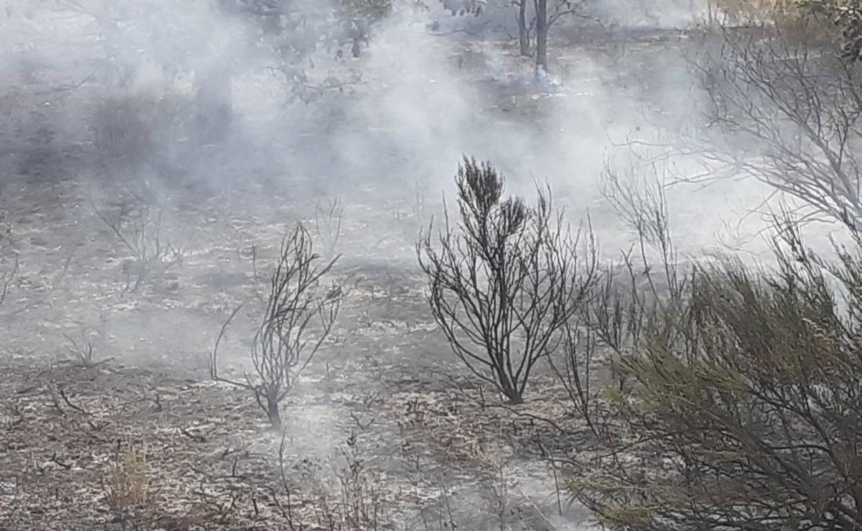 Imagen de archivo de un incendio en la provincia.