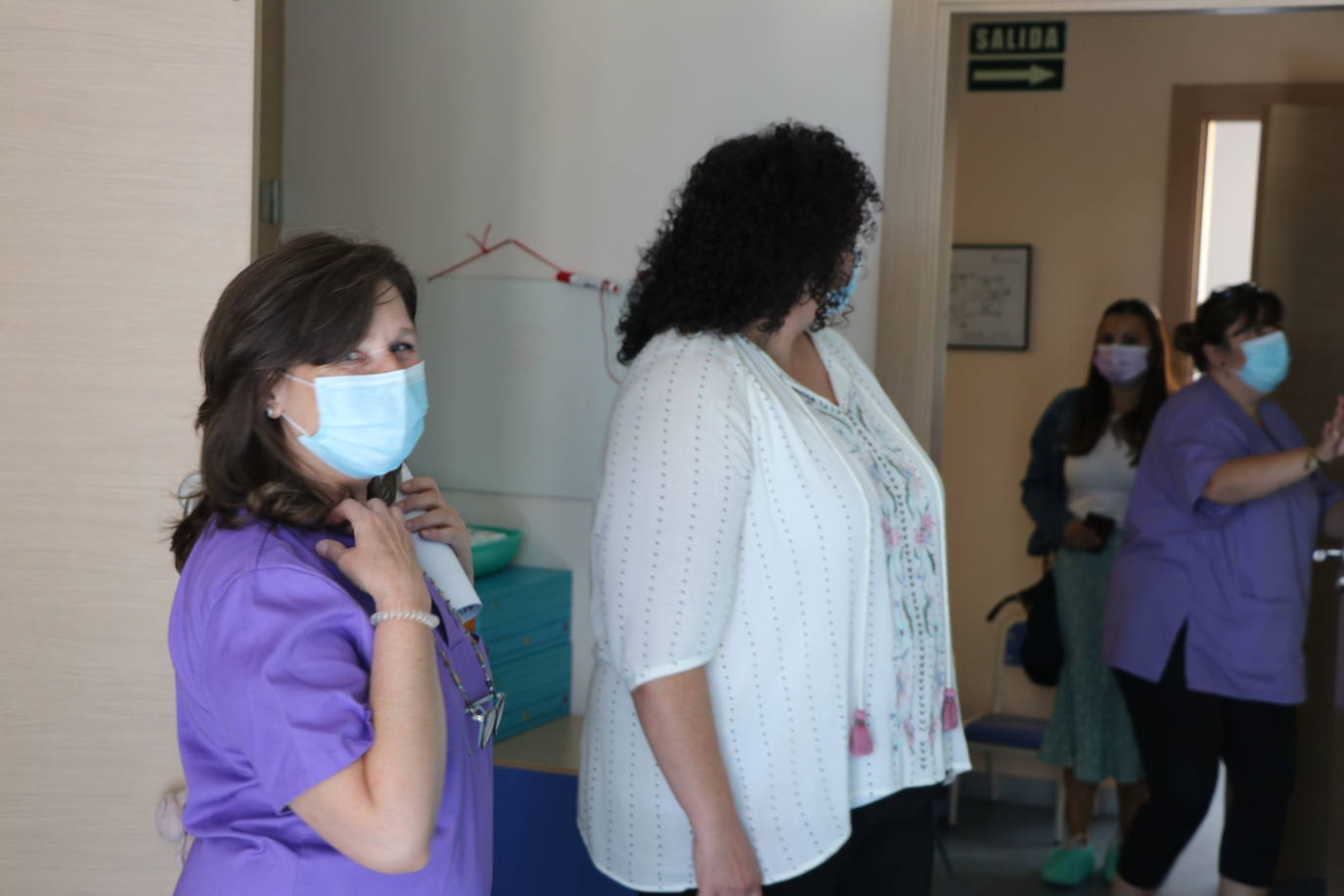 Vera López visita la Escuela Infantil Santa Margarita. 