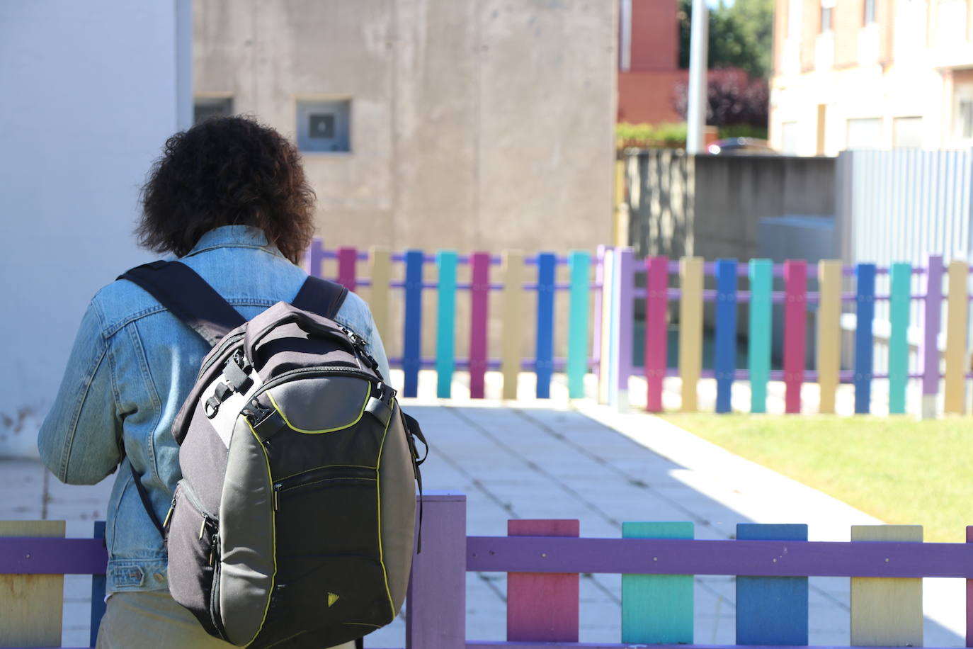 Vera López visita la Escuela Infantil Santa Margarita. 