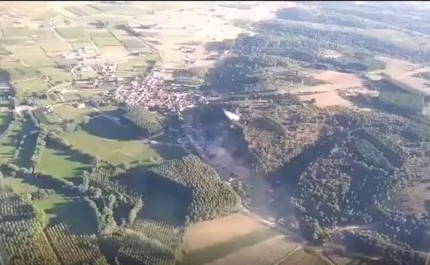 Incendio en San Román de los Caballeros.