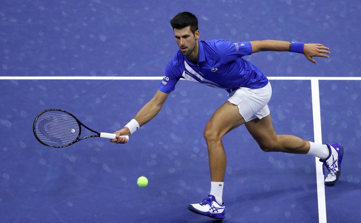 Novak Djokovic, durante el partido. 