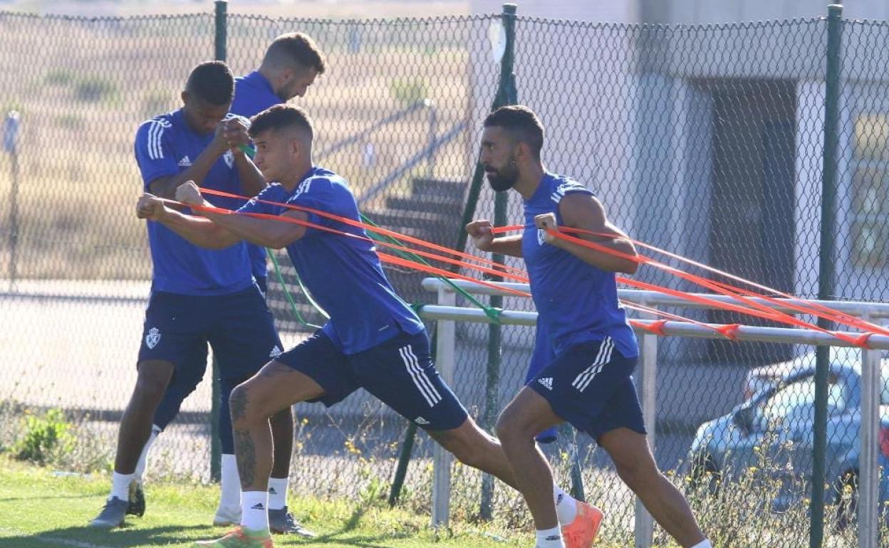 Entrenamiento de la Ponferradina.