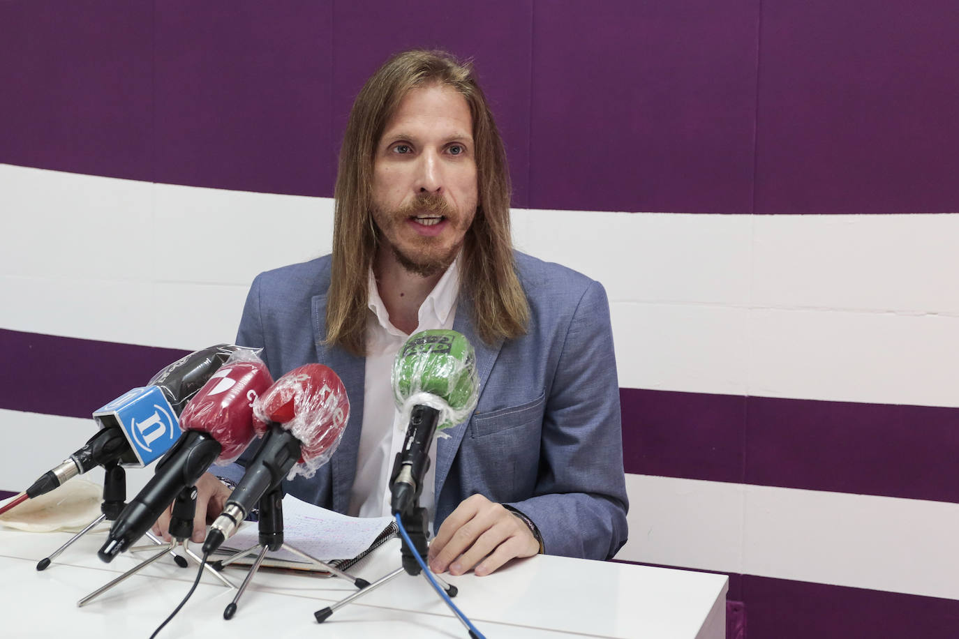 Pablo Fernández en rueda de prensa. 