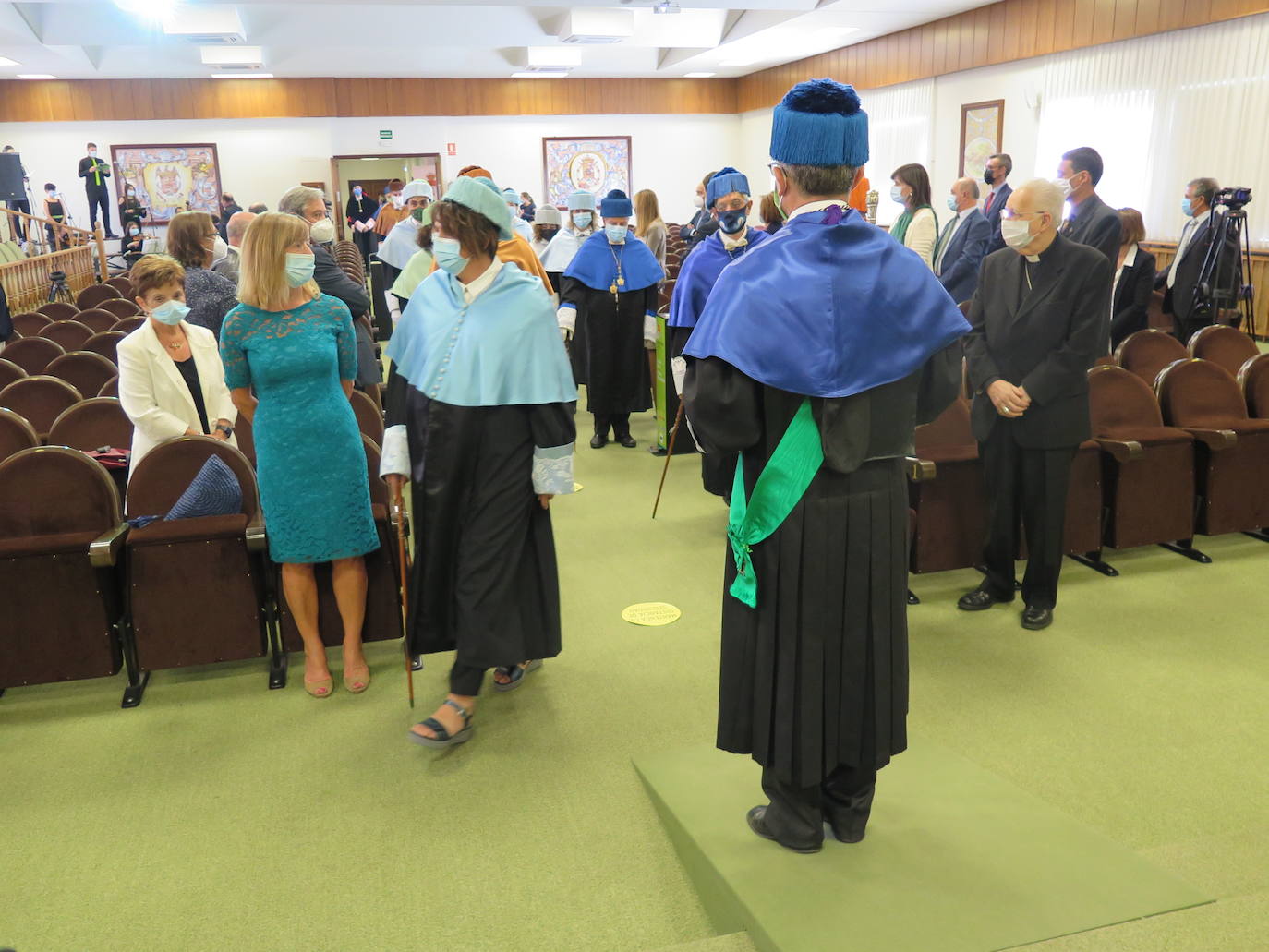 Ceremonia de investidura de Juan Francisco García Marín como rector de la Universidad de León.