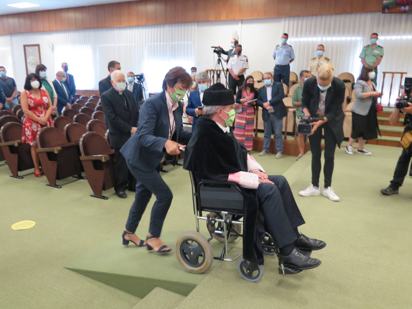 Ceremonia de investidura de Juan Francisco García Marín como rector de la Universidad de León.
