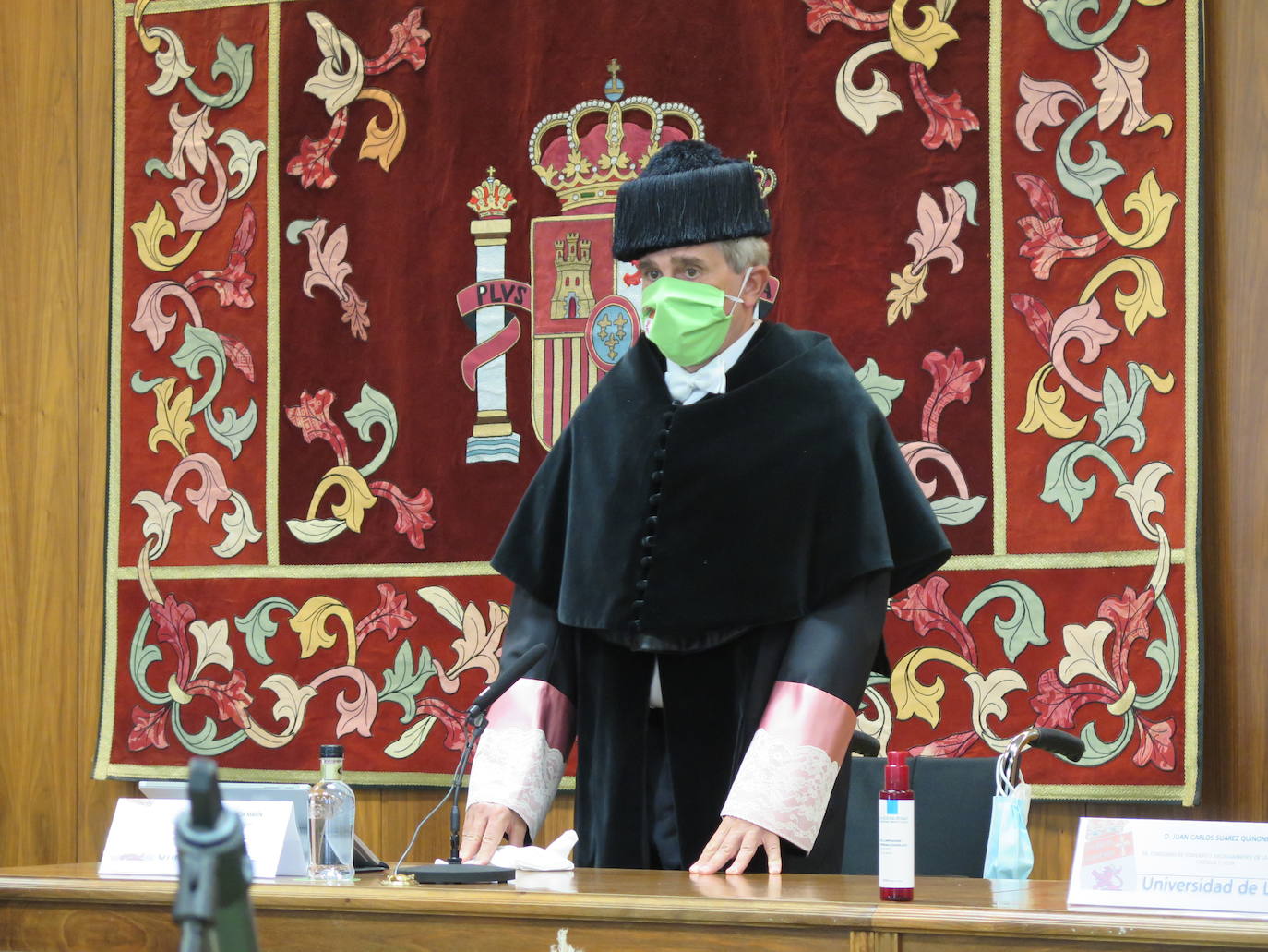 Ceremonia de investidura de Juan Francisco García Marín como rector de la Universidad de León.