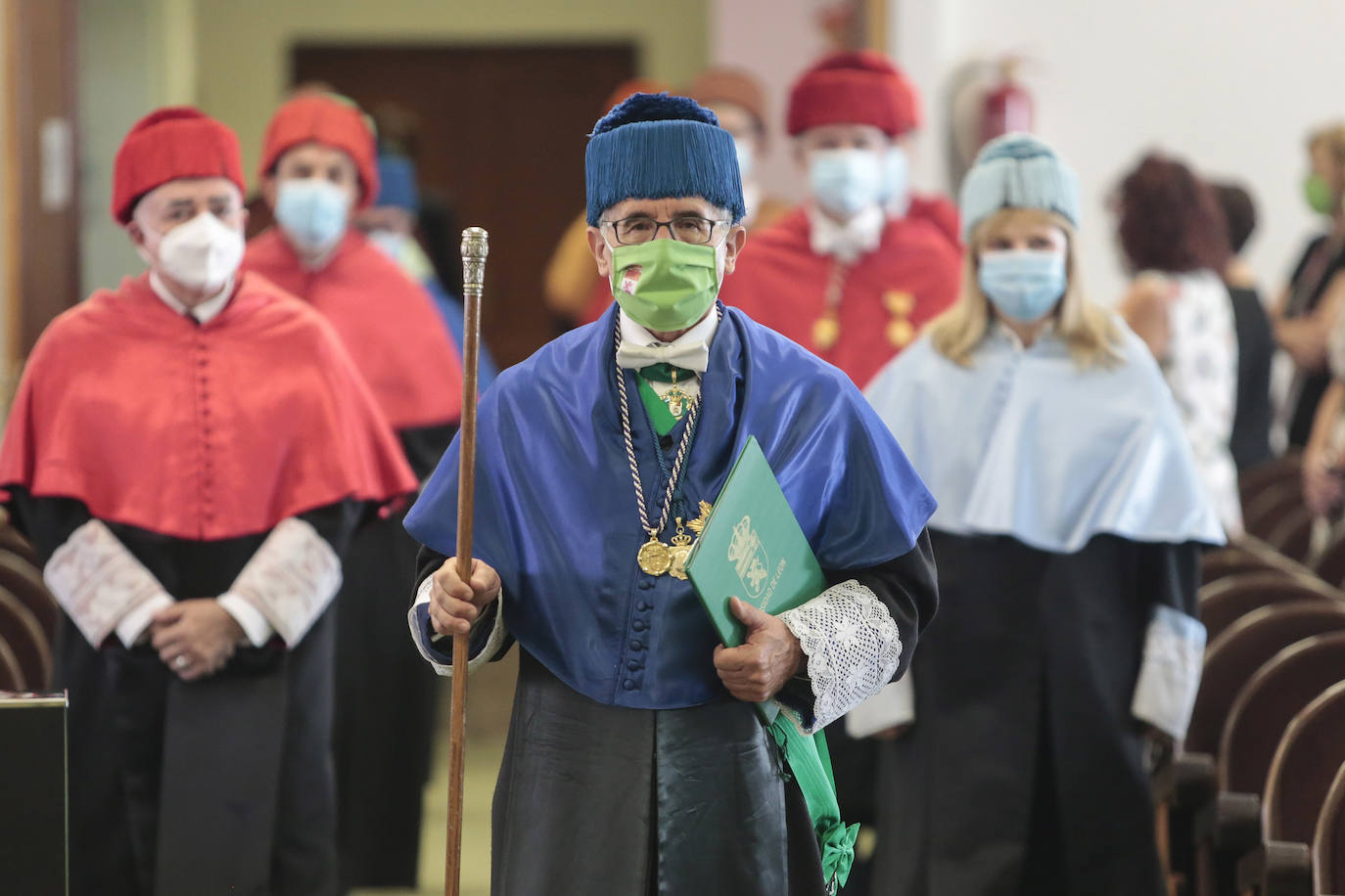 Ceremonia de investidura de Juan Francisco García Marín como rector de la Universidad de León.