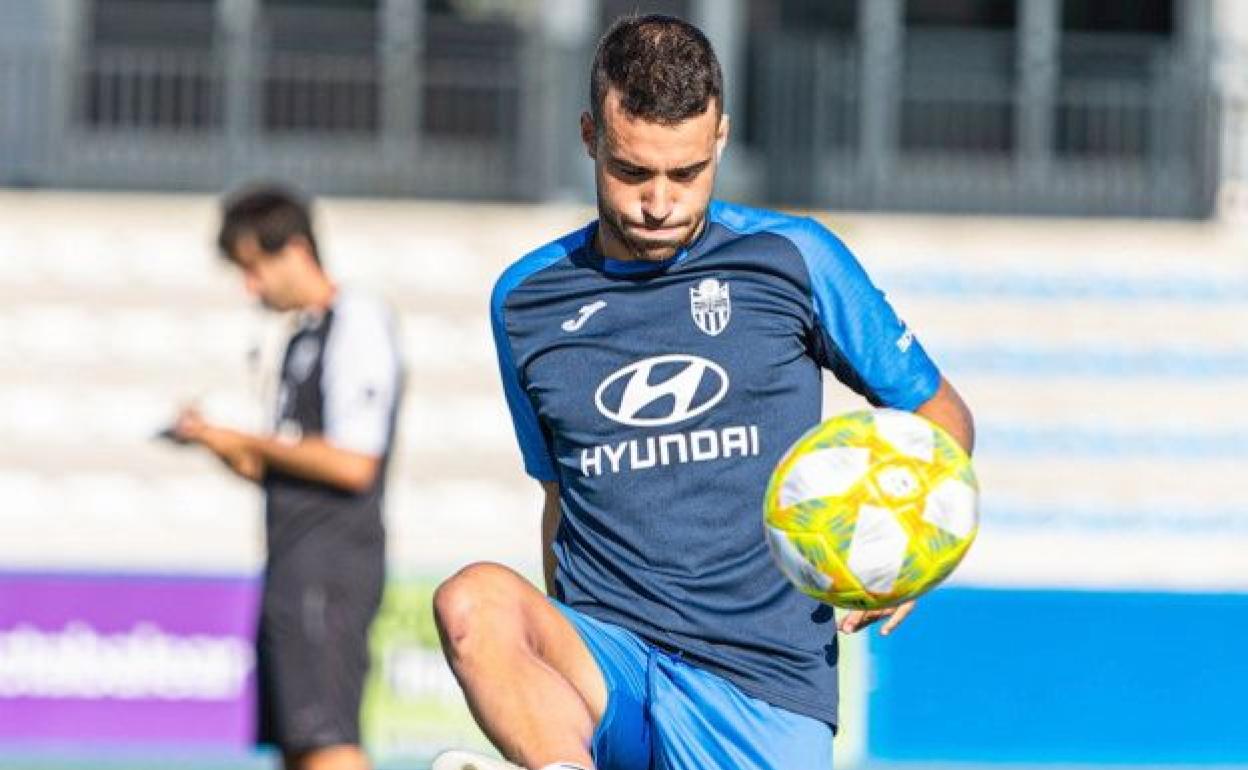 Rovirola, durante una sesión de entrenamiento.