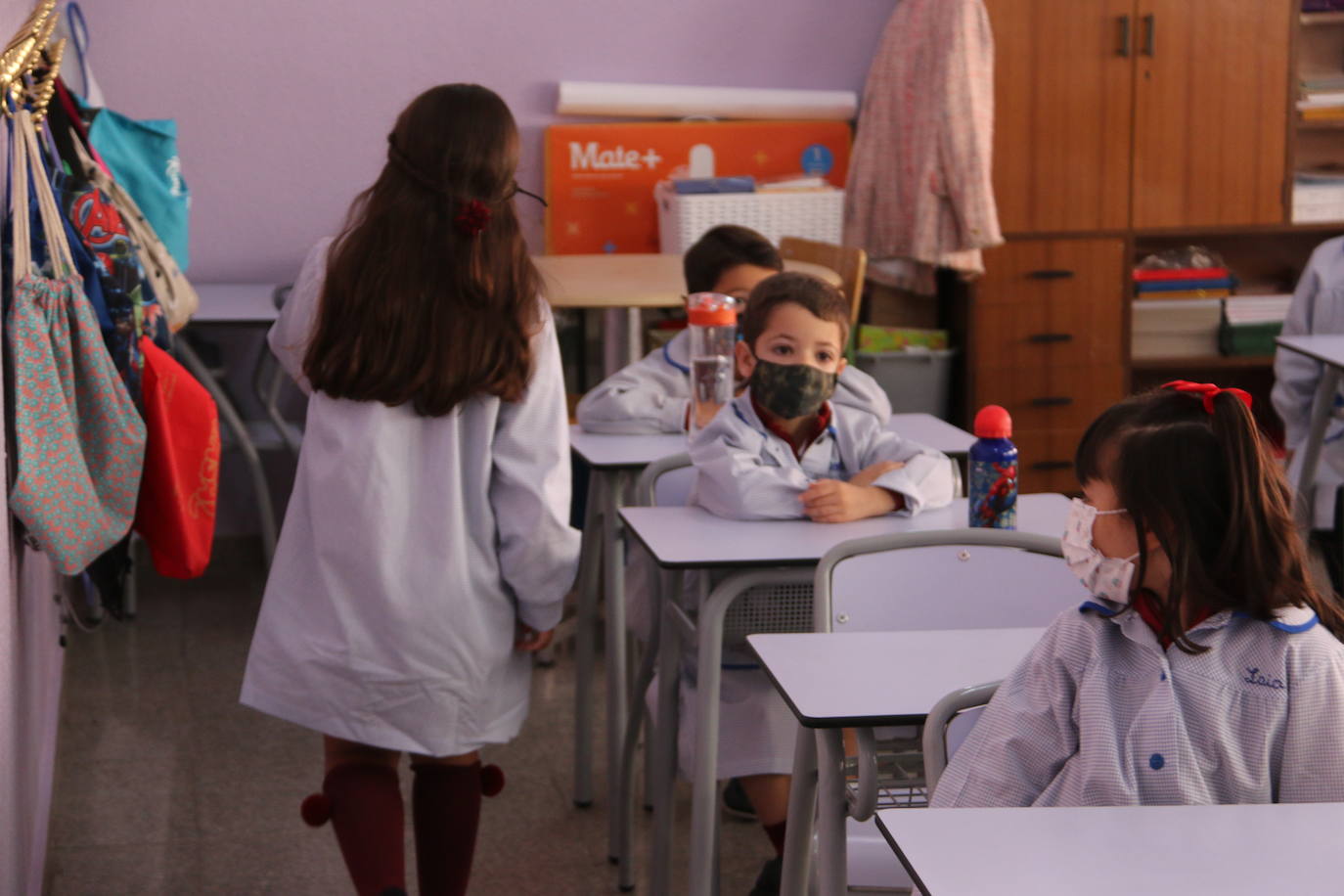 Los pequeños de Infantil y Primaria han regresado a las clases en el curso más atípico.