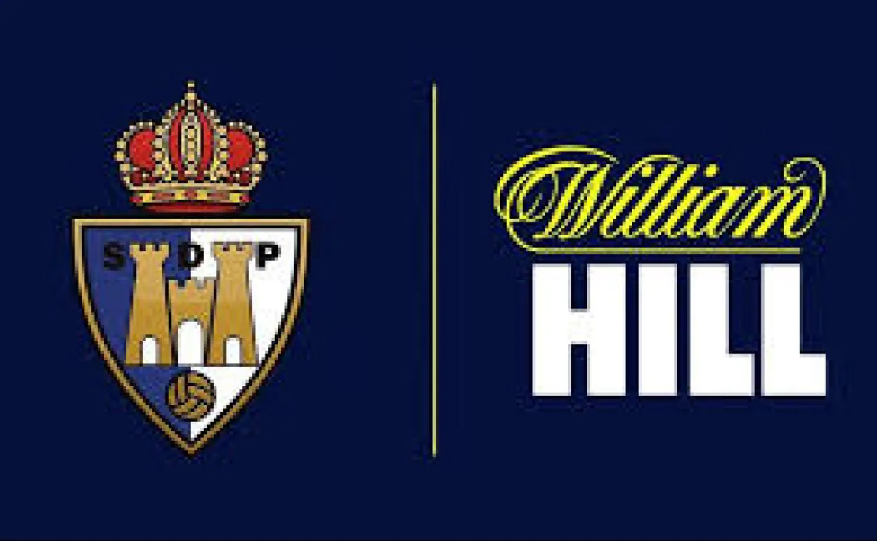 Logo de William Hill con el escudo de la Ponferradina. 