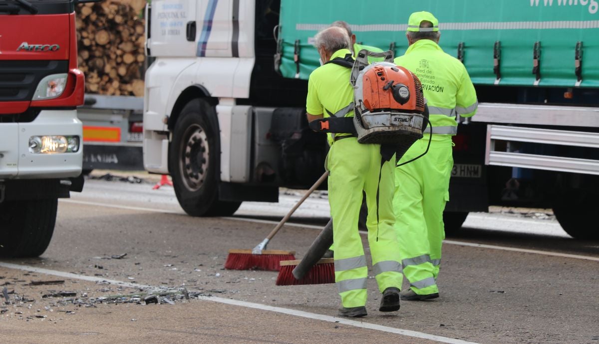 Fotos: Accidente en Valverde de la Virgen