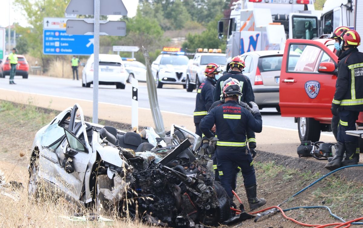 Fotos: Accidente en Valverde de la Virgen