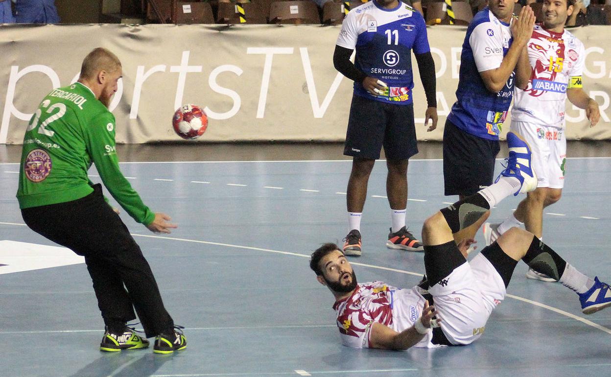 Rubén Marchán, en el partido ante Benidorm.