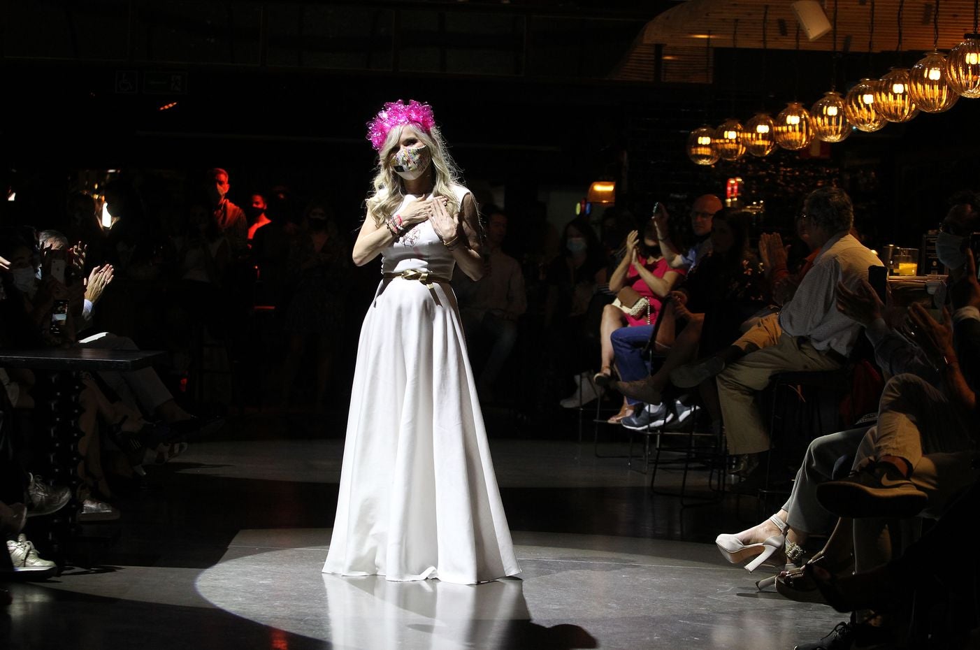 La leonesa María Lafuente reivindica con su colección Kintsugi el arte de la resiliencia en la Mercedes Fashion Week de Madrid. 