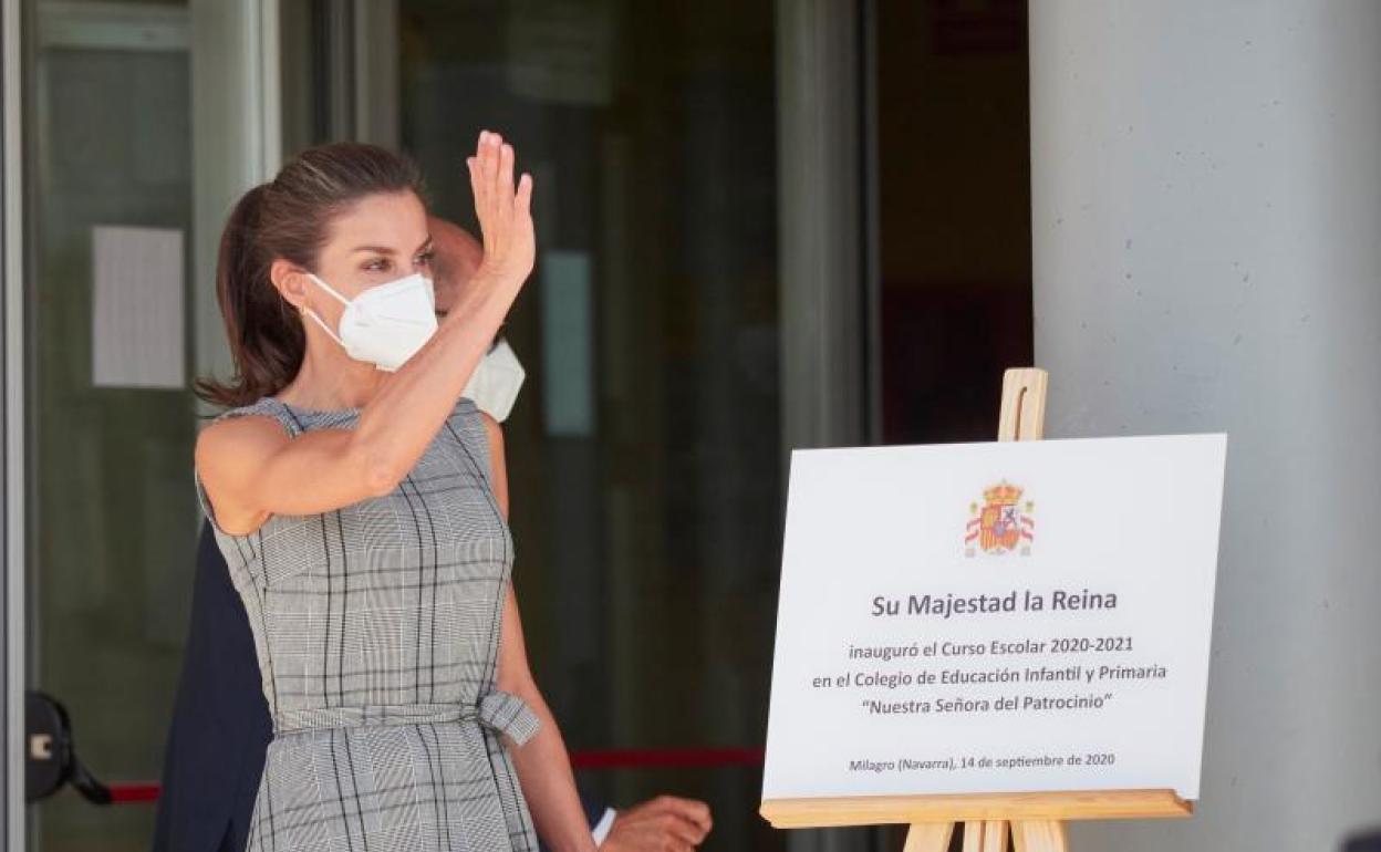 La Reina Letizia en la inauguración del curso escolar 2020-2021 