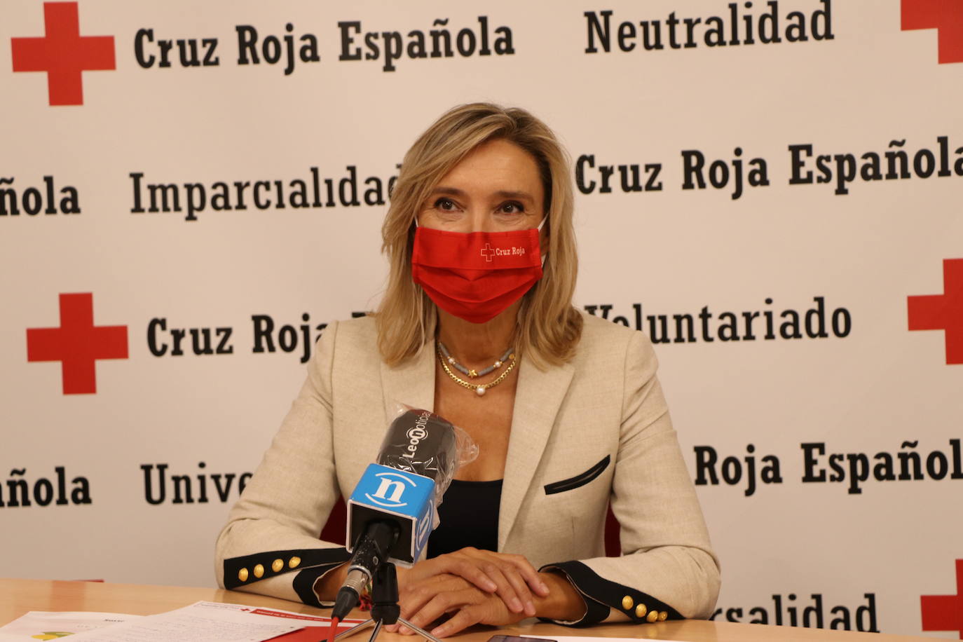 Victoria Seco, presidenta de Cruz Roja Léon. 