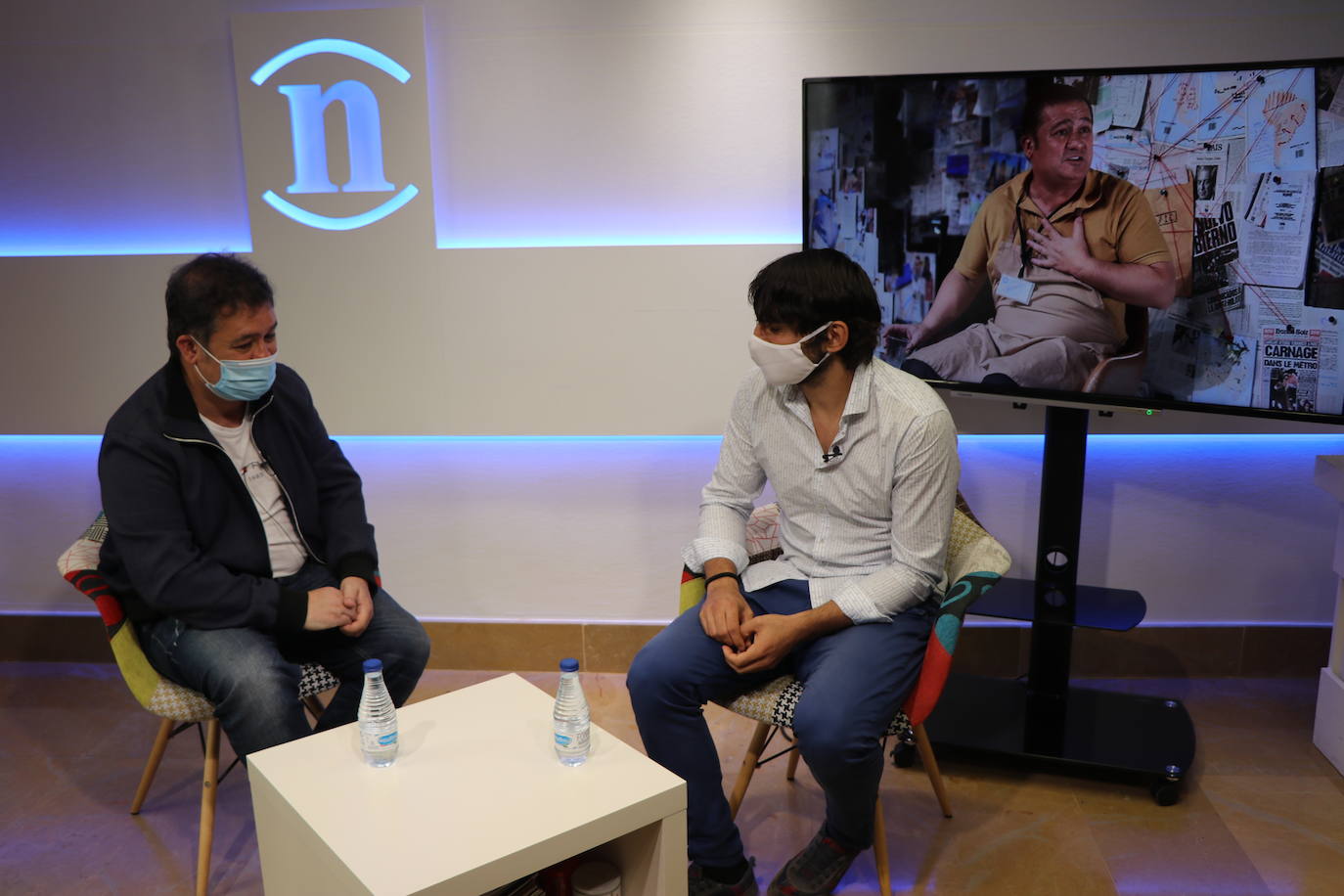 El actor Secun de la Rosa durante una entrevista en leonoticias.