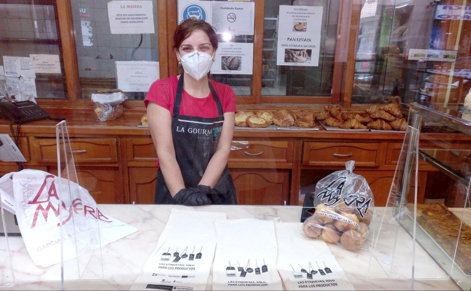 Belinda García, en La Masera, durante la campaña de Cruz Roja. 