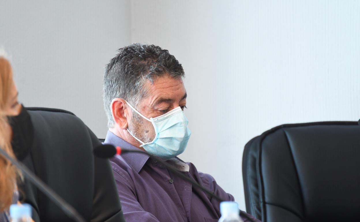 Lisandro García, durante el pleno. 