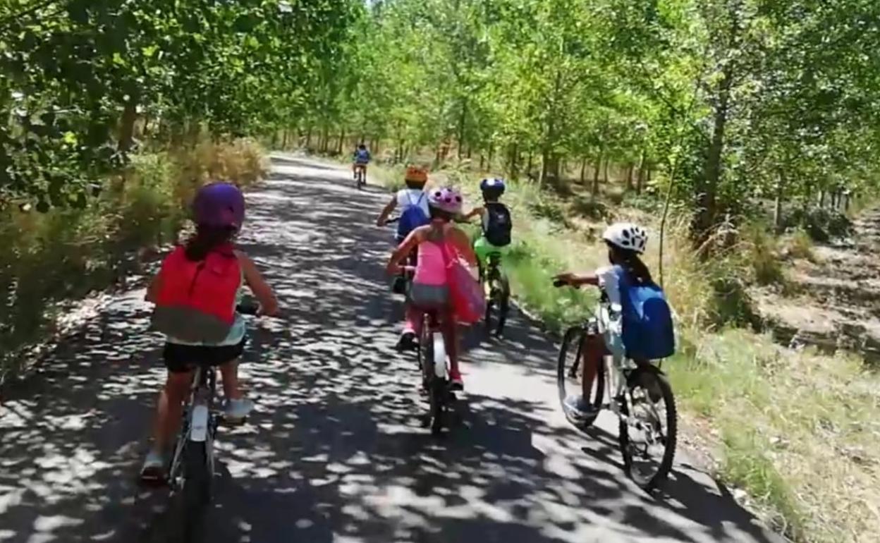 Grupo de ciclismo de Benavides de Órbigo.