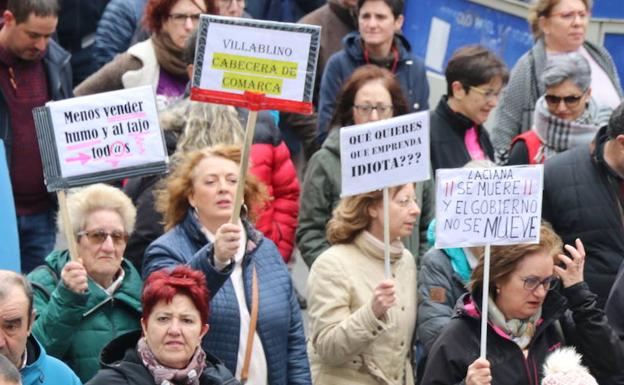 Manifestación del 16F celebrada en Villablino. 