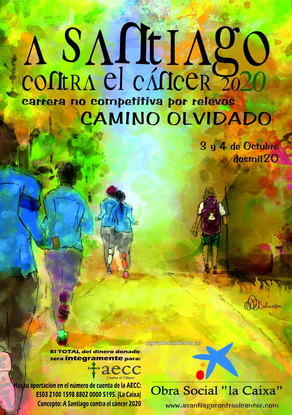 A Santiago Contra el Cáncer recorrerá los días 3 y 4 de octubre dos etapas del Camino Olvidado desde Barrillos de las Arrimadas hasta Ponferrada