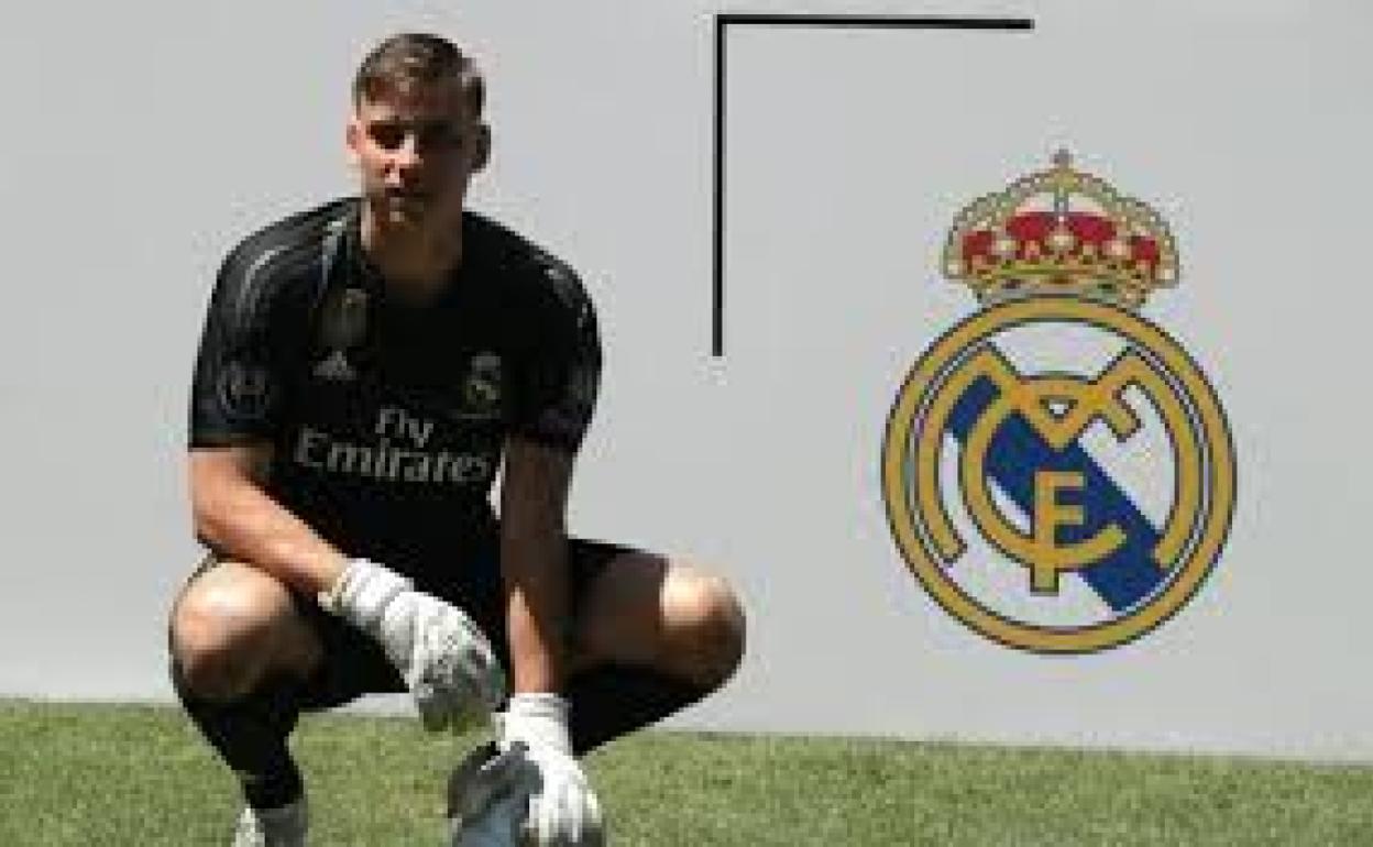 Andriy Lunin, portero del Real Madrid. 