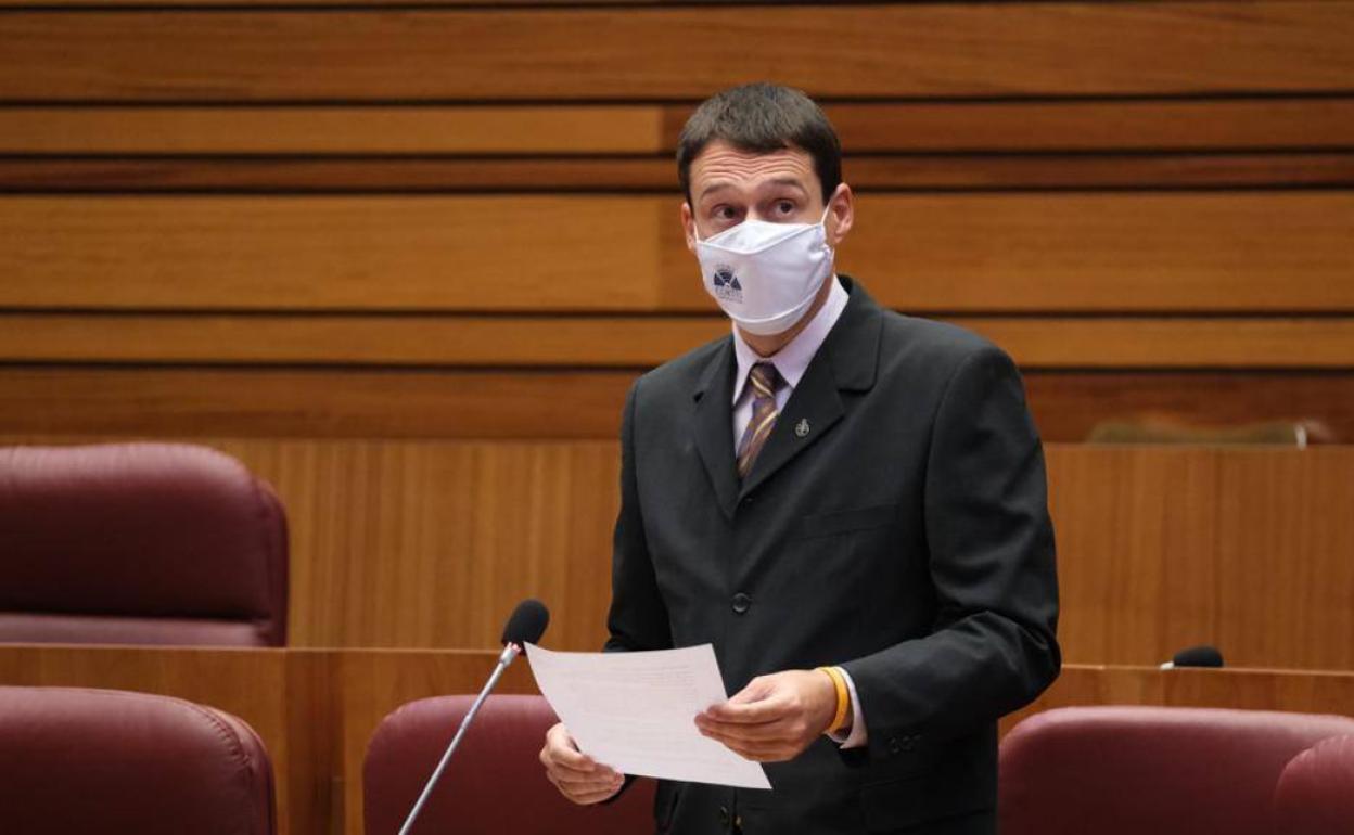 Javier Panizo, en su intervención en las Cortes.