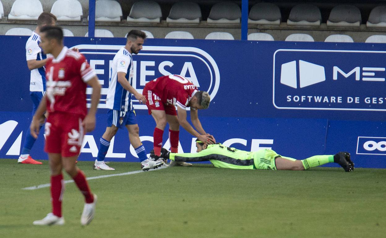 Situación del partido entre la Ponferradina y el Cartagena.