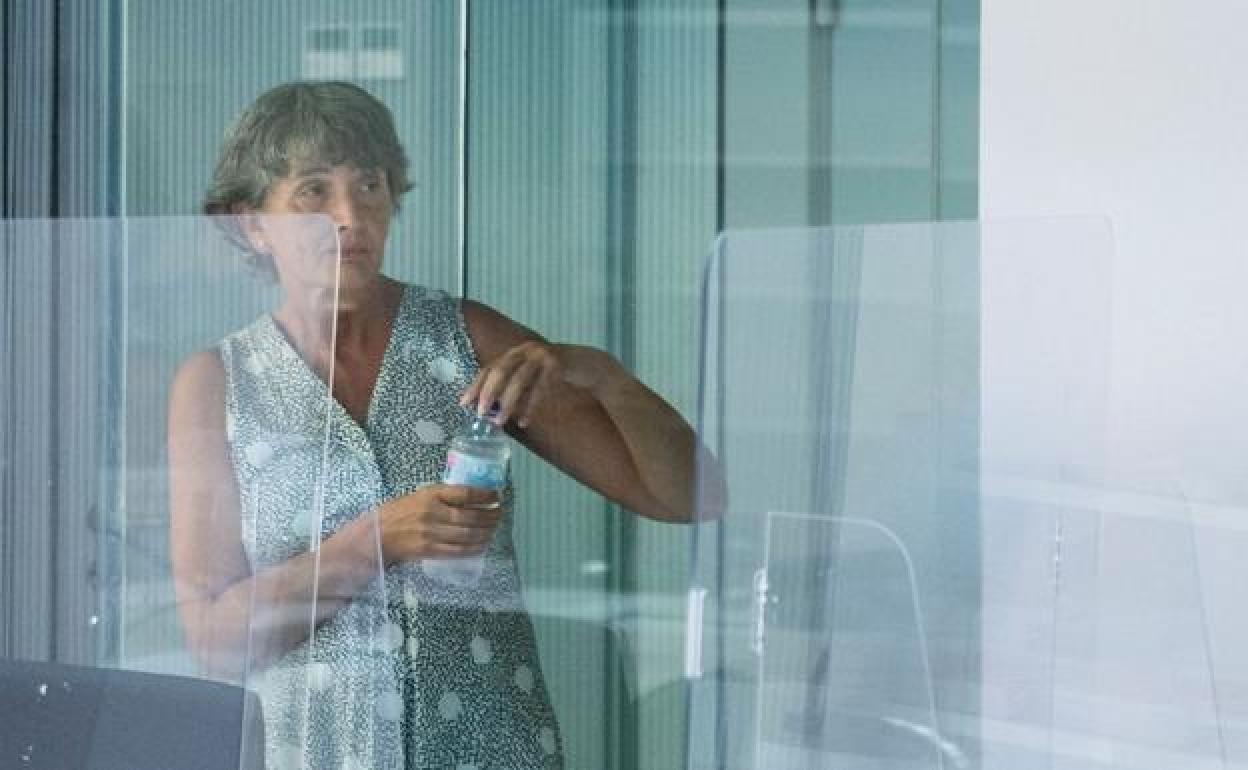 Soledad Iparragirre, durante el juicio. 