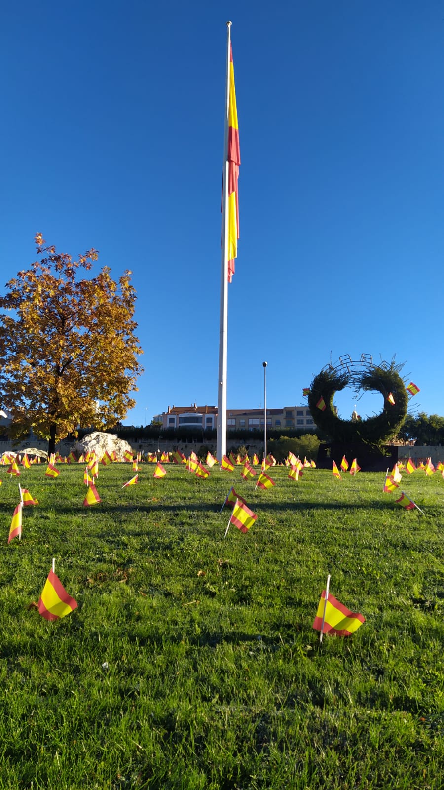 Banderas de España en Astorga. 