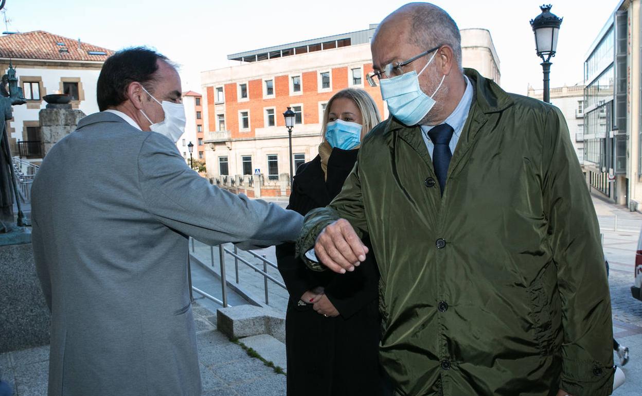 El vicepresidente de la Junta, Francisco Igea, realiza una visita institucional a la Diputación de Soria.