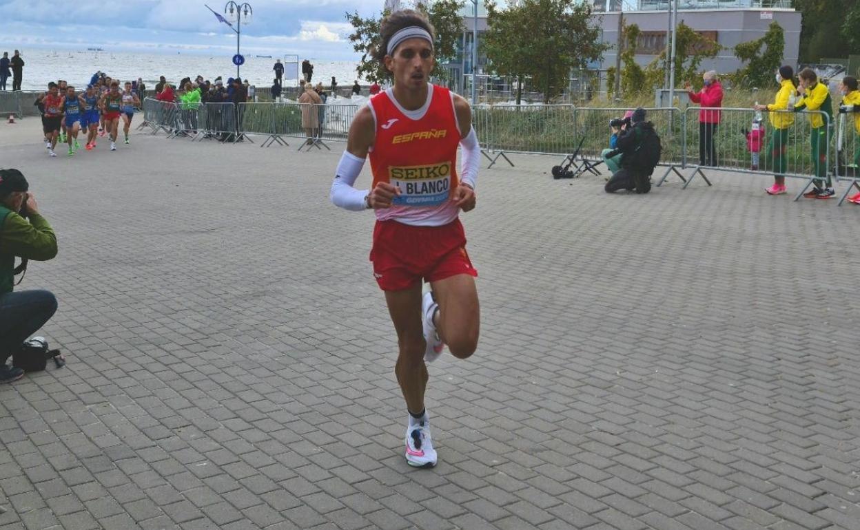 Jorge Blanco, durante el Mundial de Medio Maratón.