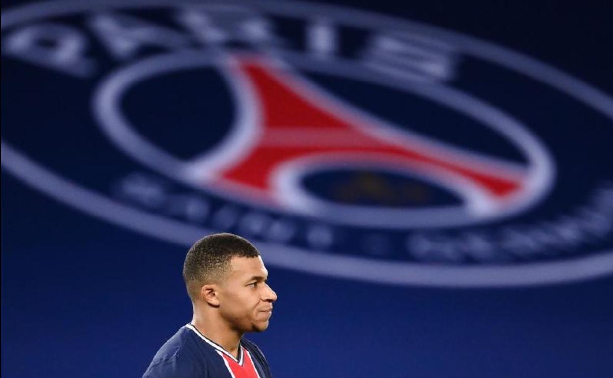 Kylian Mbappé, durante un partido con el PSG.