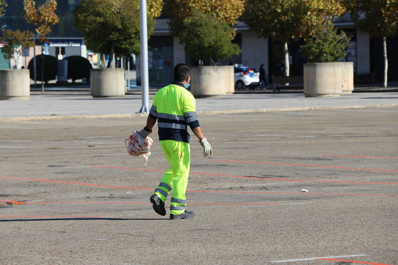 Nueva zona ORA en la explanada de la Junta. 
