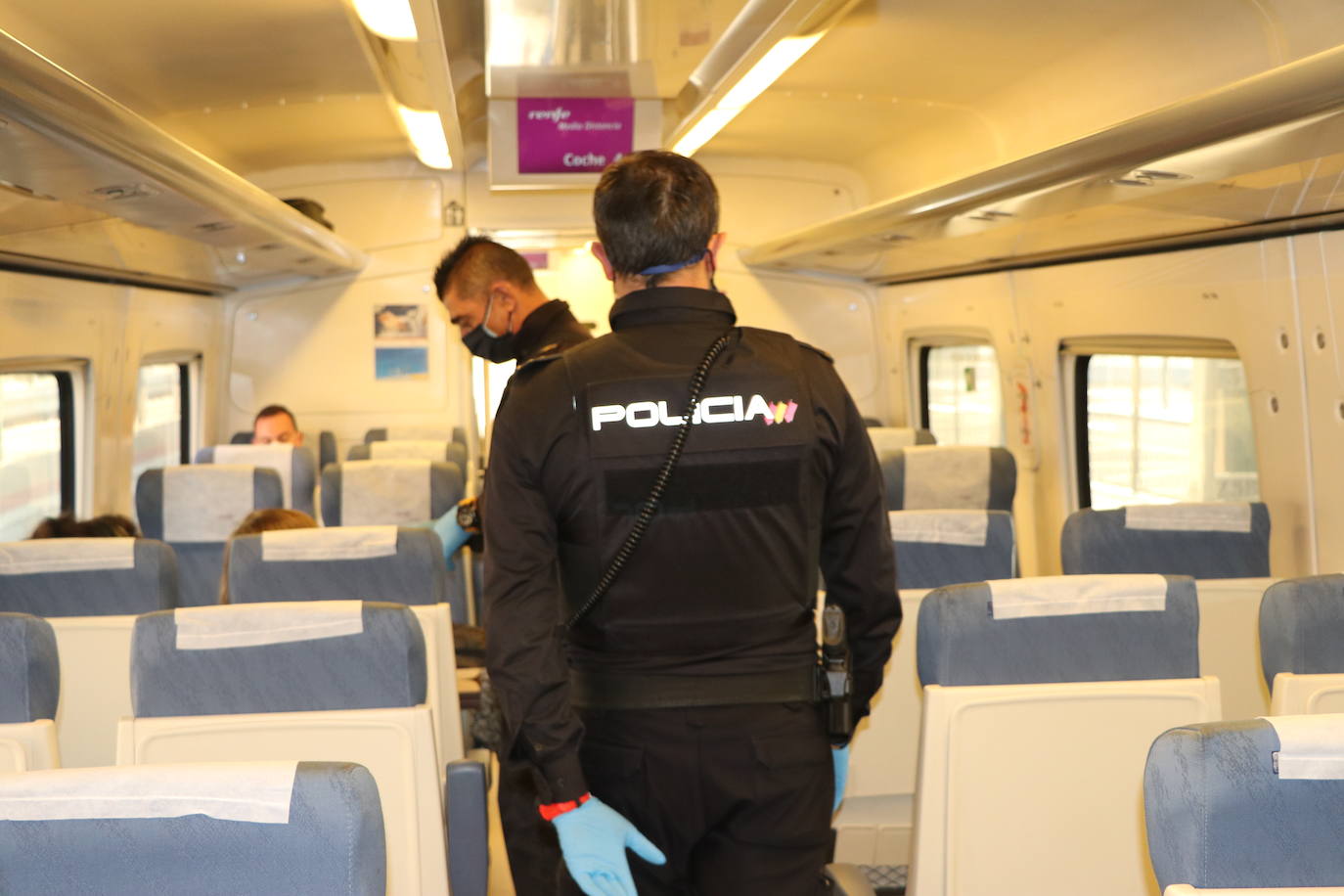 Fotos: Primeros controles en la Estación de Tren