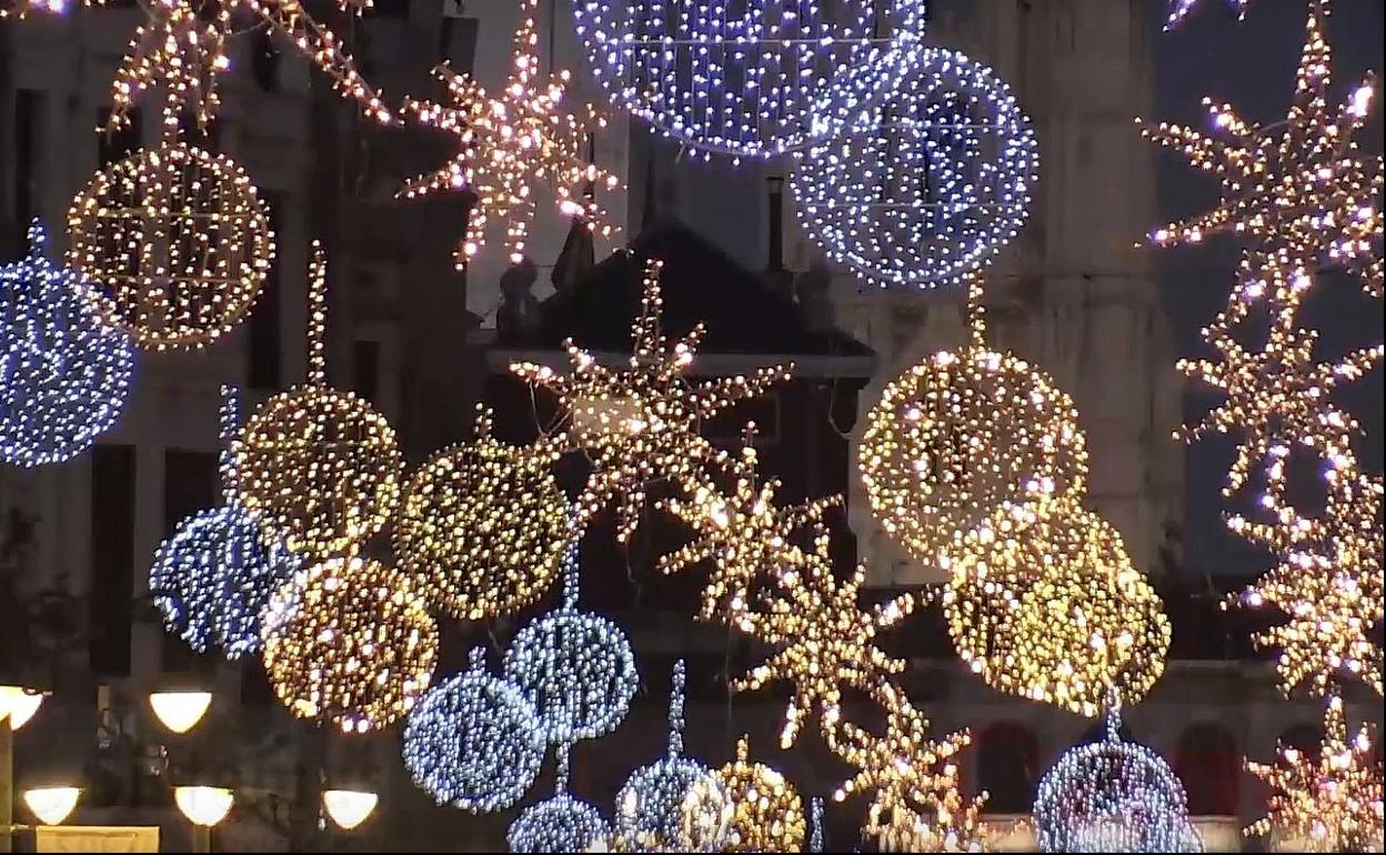 Luces de navidad en León.