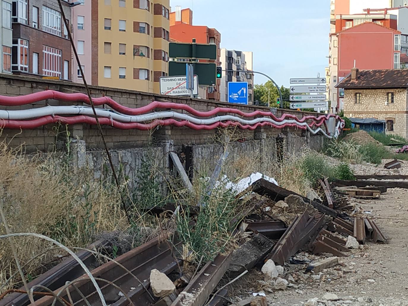 Interior de la intervención en Párroco Pablo Diez. 