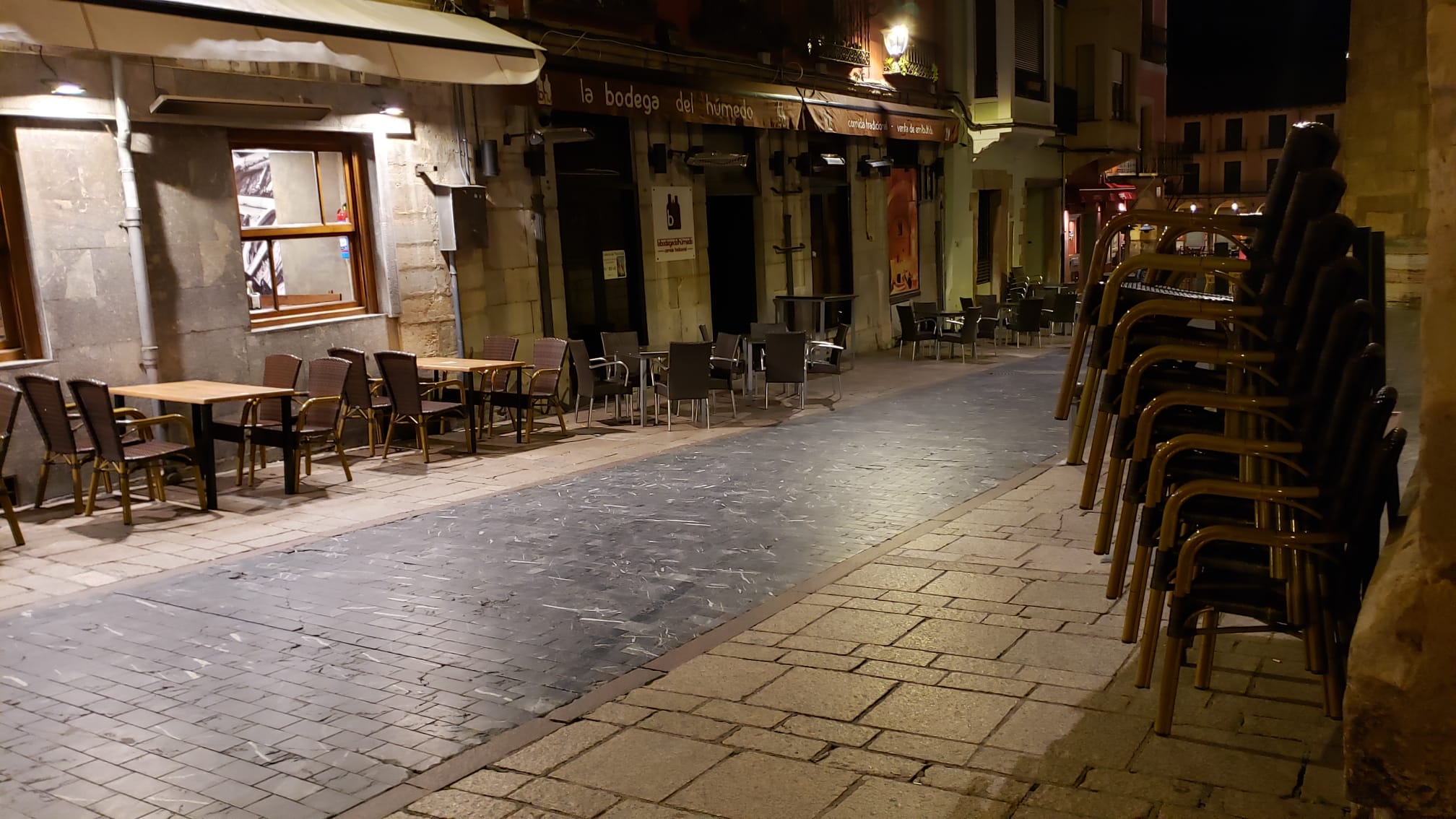 Últimas horas antes del cierre de la hostelería.