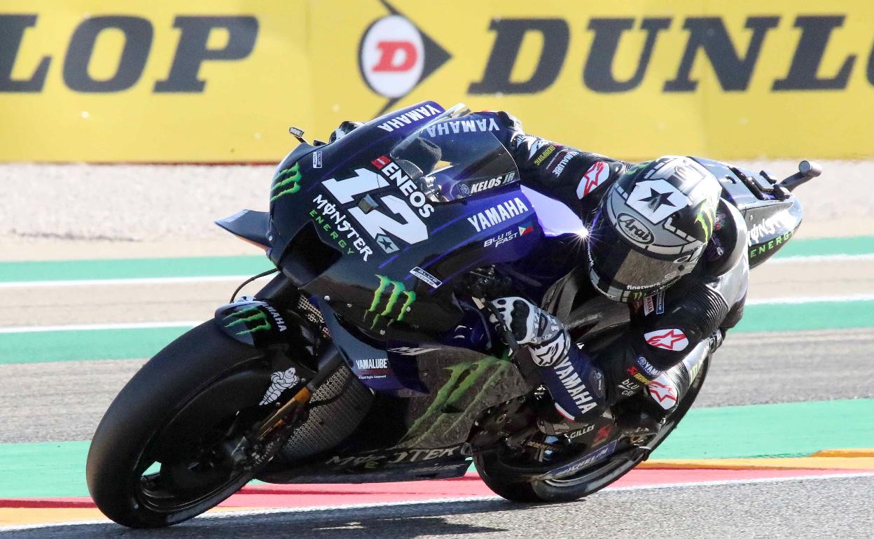 Maverick Viñales, piloto de Yamaha. 