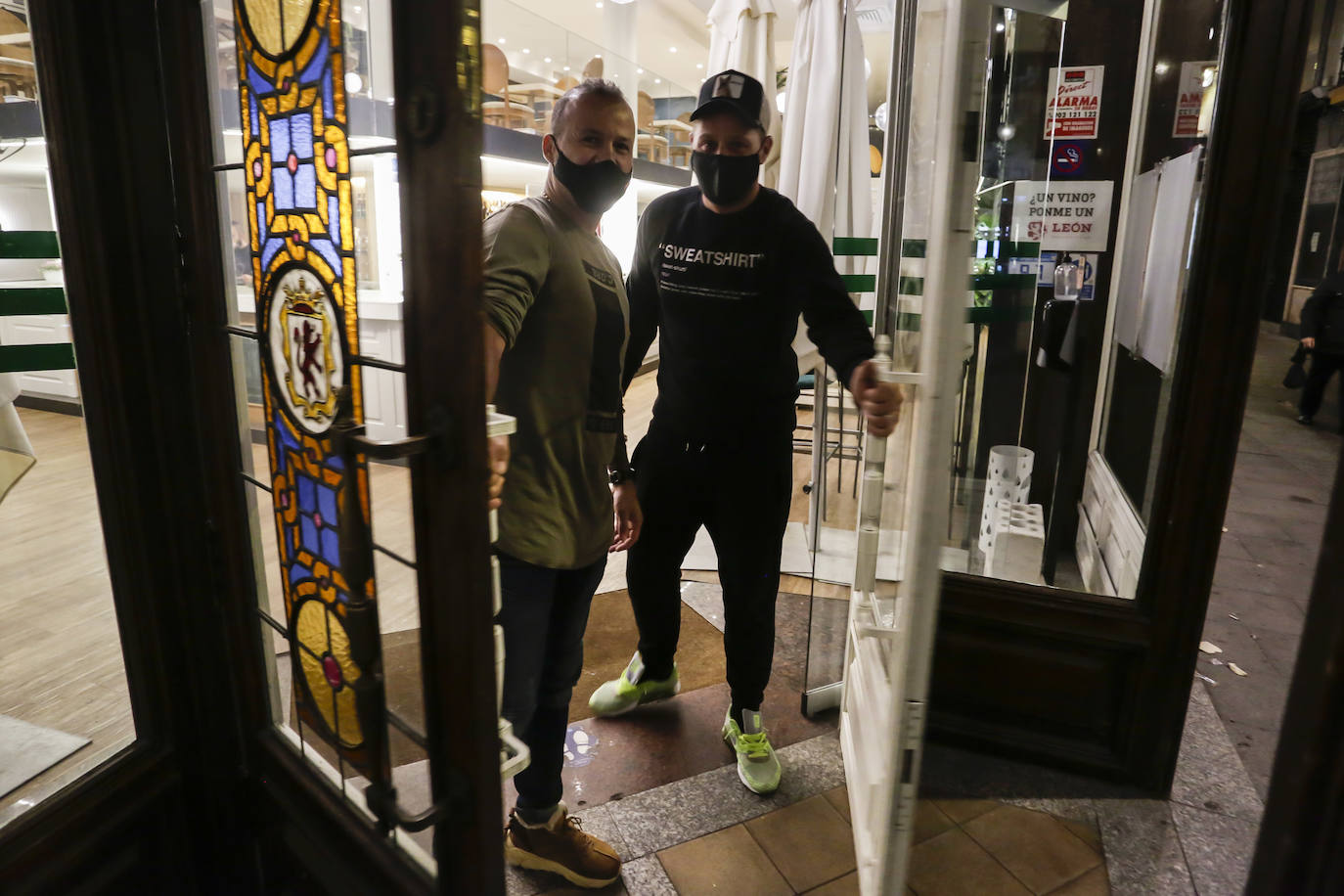 Fotos: Cierre de bares este jueves en León