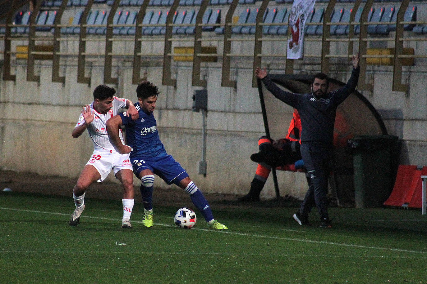 Un momento del partido. 