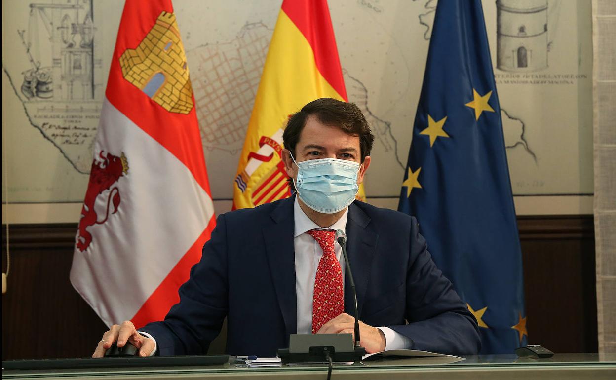 El presidente de la Junta de Castilla y León, Alfonso Fernández Mañueco.