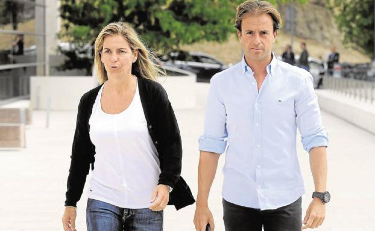 Arantxa Sánchez Vicario y Josep Santacana