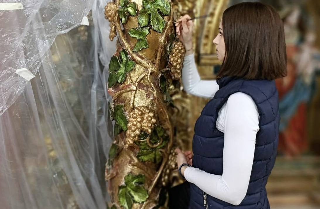 Esta obra, barroca del siglo XVII ha finalizado recientemente la segunda fase de su restauración promovida por la restauradora Anabel Martínez