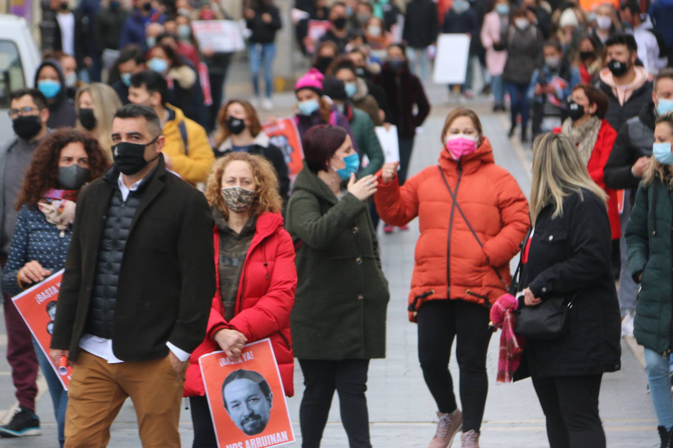 Vista de la manifestación. 